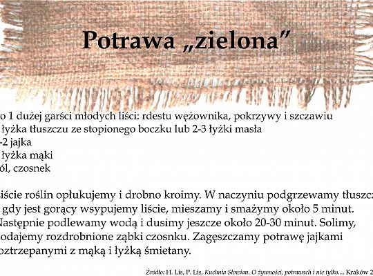 Przepisy na potrawy kuchni Słowian